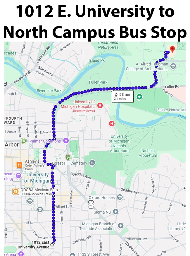North Campus bus stop