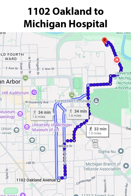 To Michigan Hospital