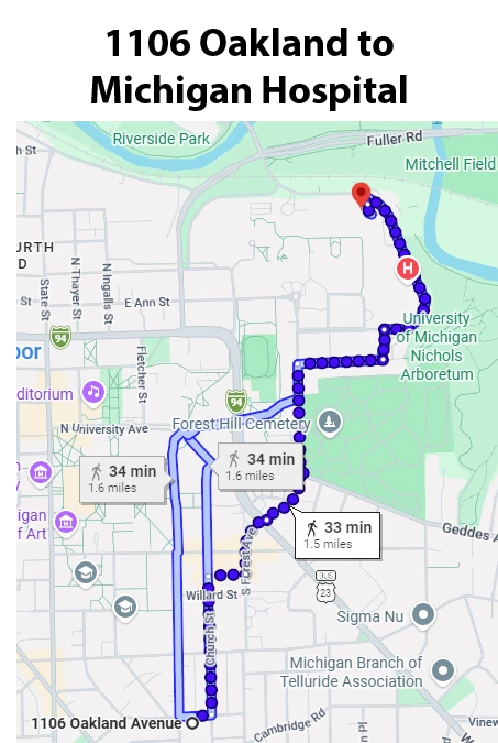 To Michigan Hospital