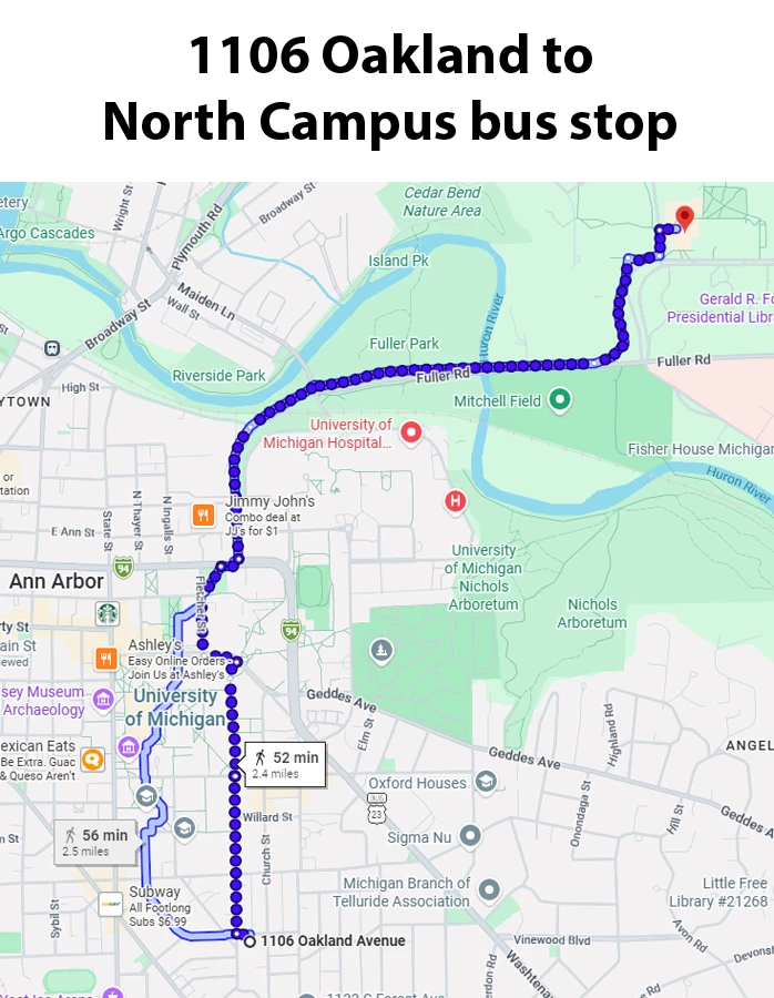 North Campus bus stop