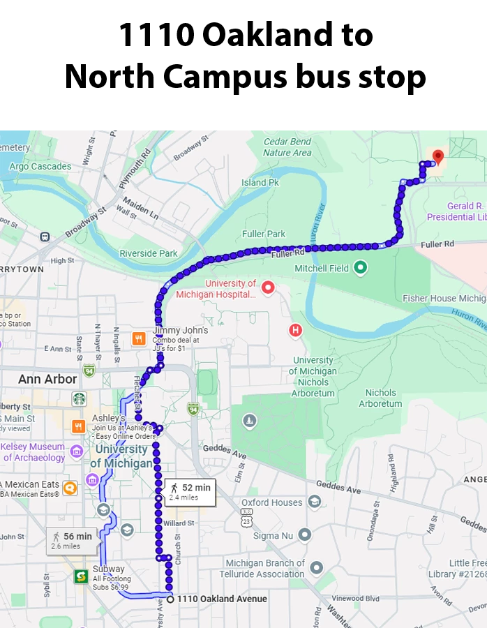 North Campus bus stop