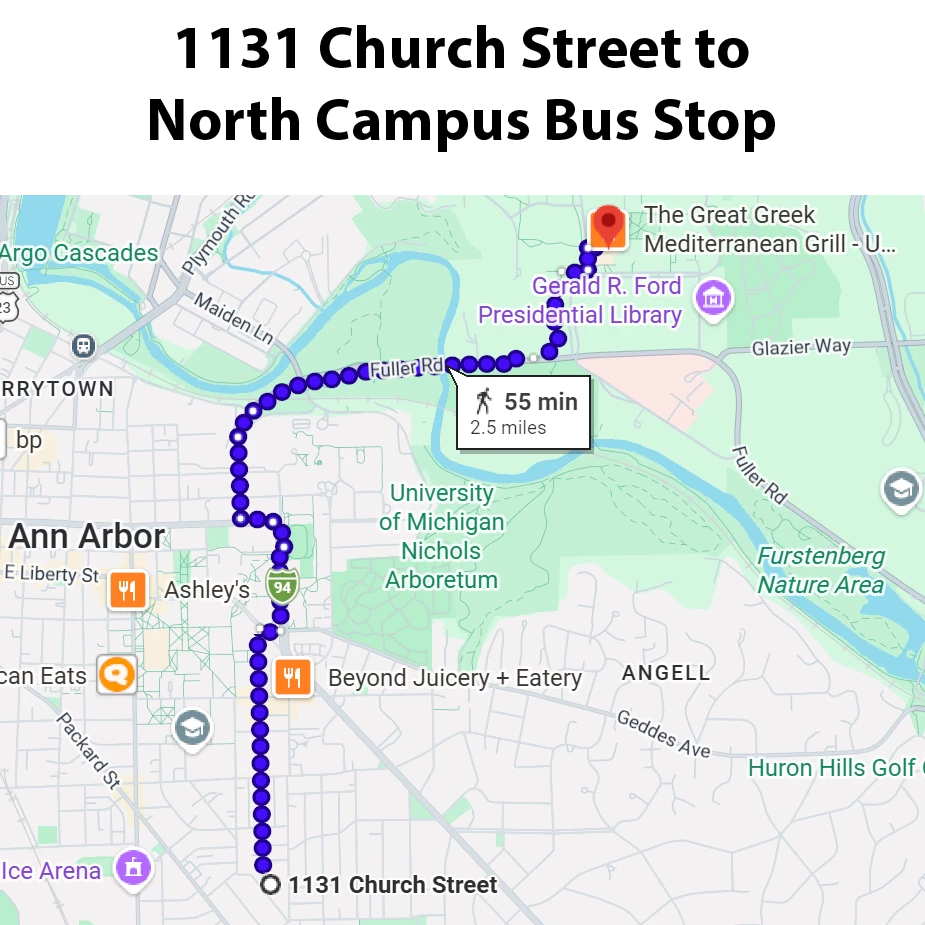 North Campus bus stop
