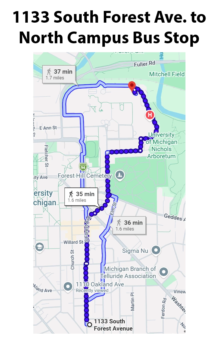 North Campus bus stop